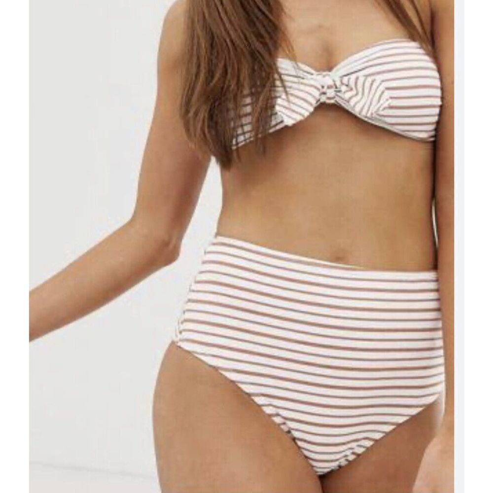Glamorous Women’s Orange Rust Two-piece Bikini Set Size Bottom-L.‎ top-XL